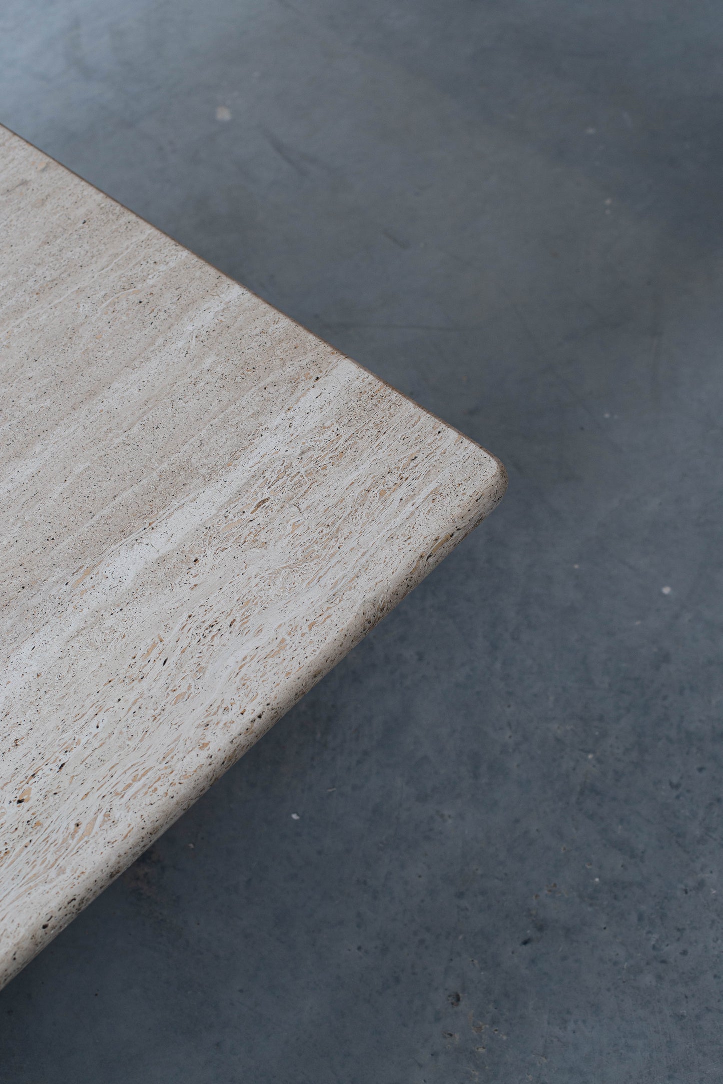 Italian 70`s Travertine coffee table