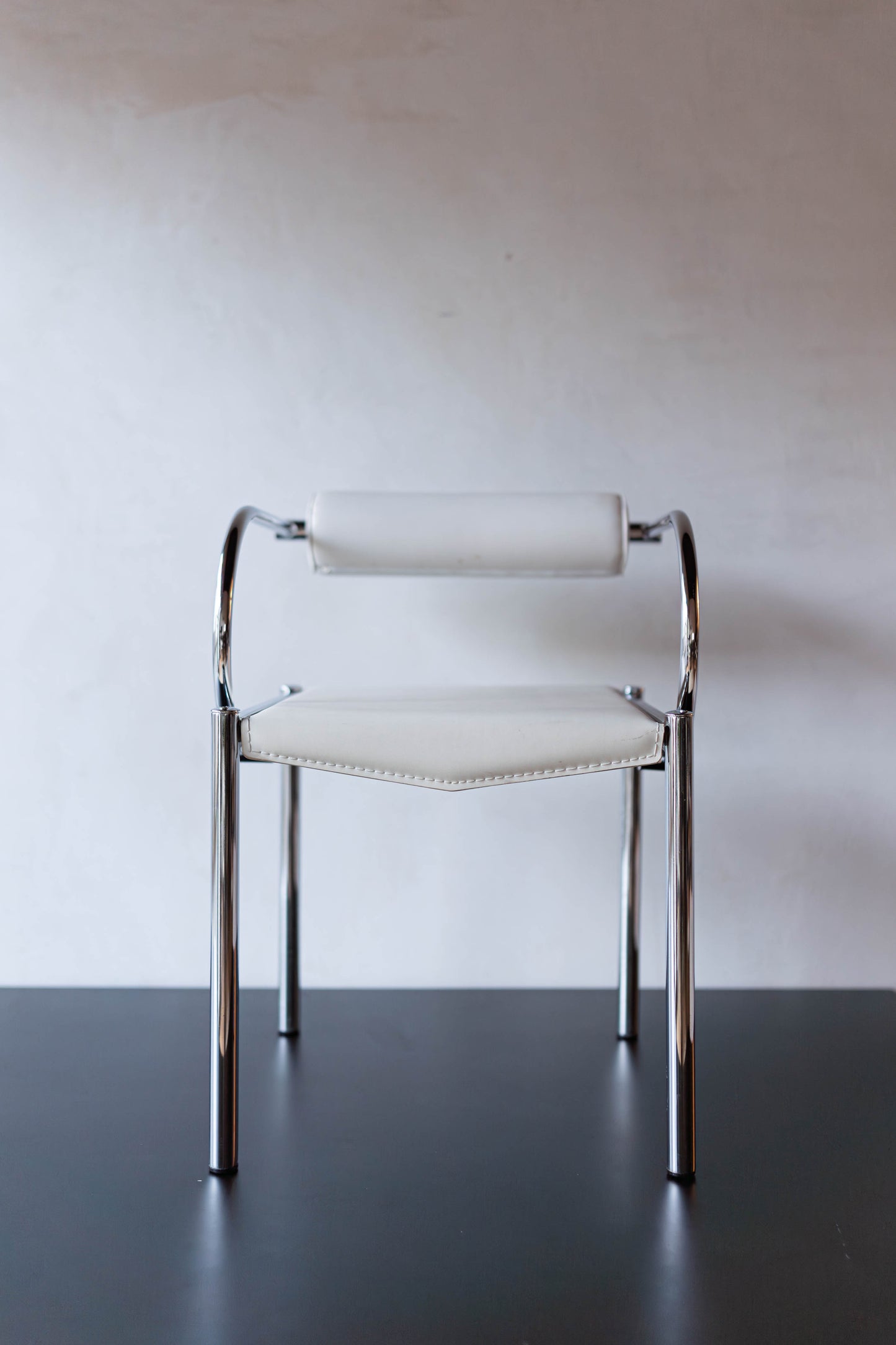 Postmodern tubular chrome chairs (2 chairs available)