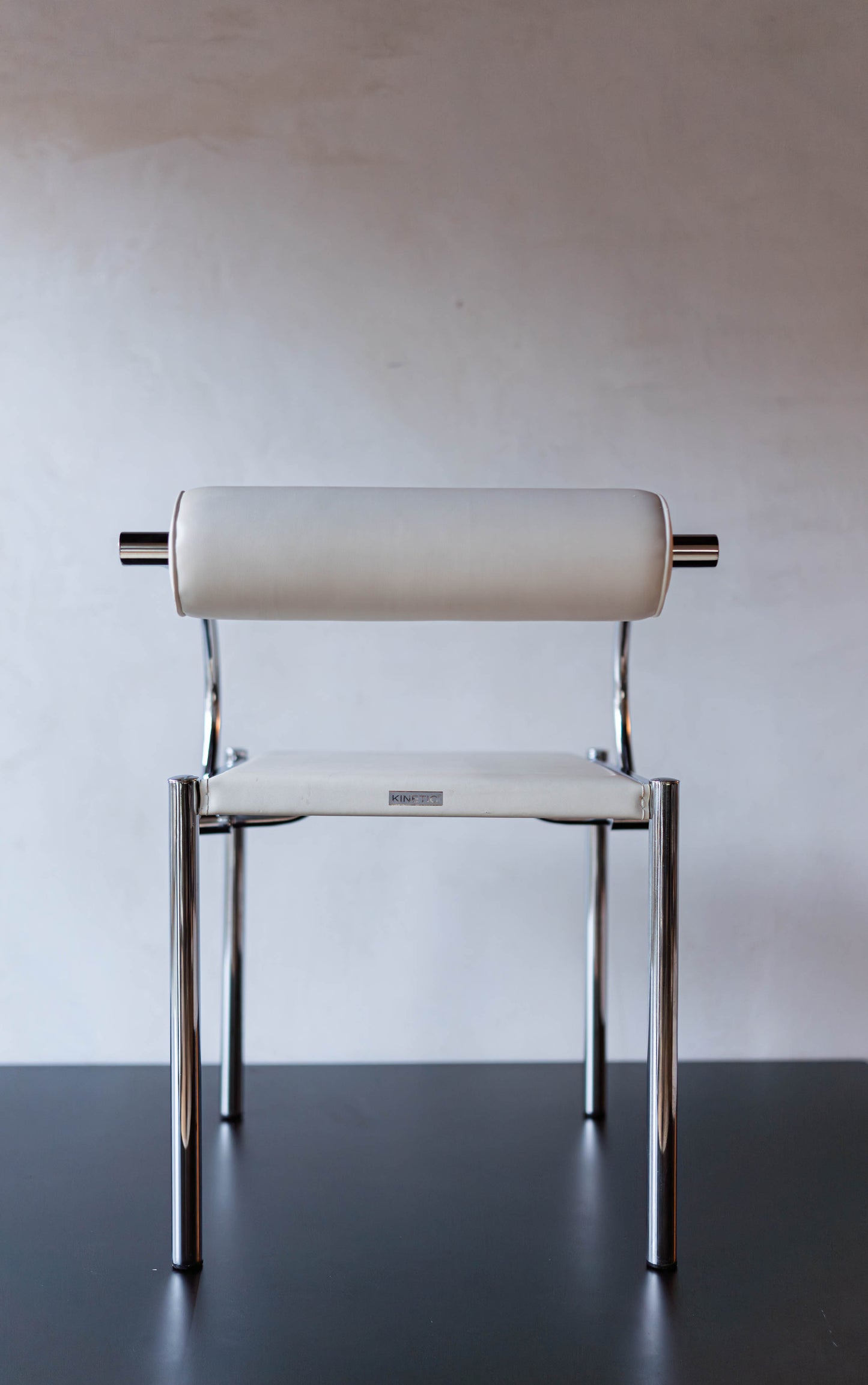 Postmodern tubular chrome chairs (2 chairs available)