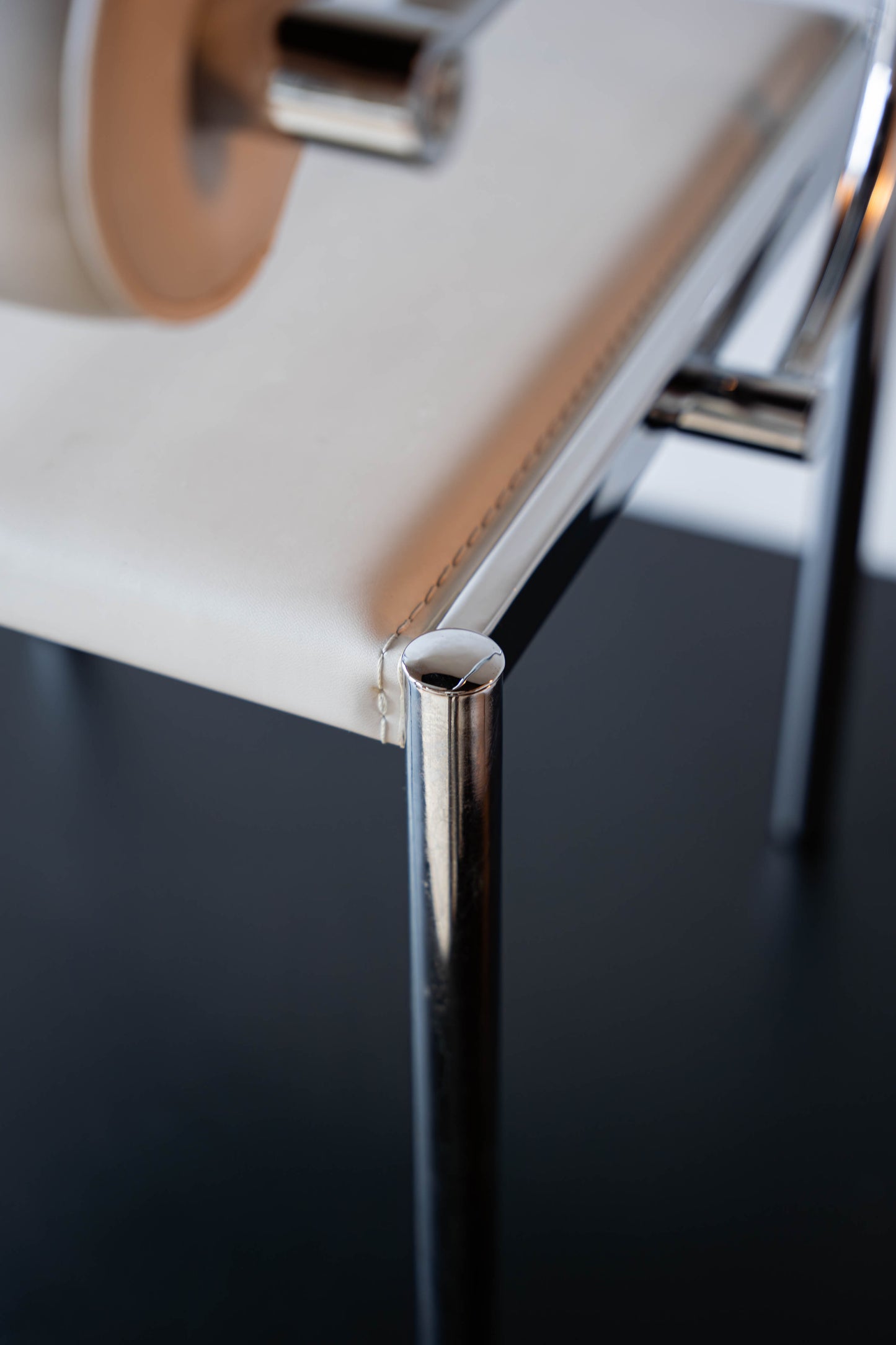 Postmodern tubular chrome chairs (2 chairs available)
