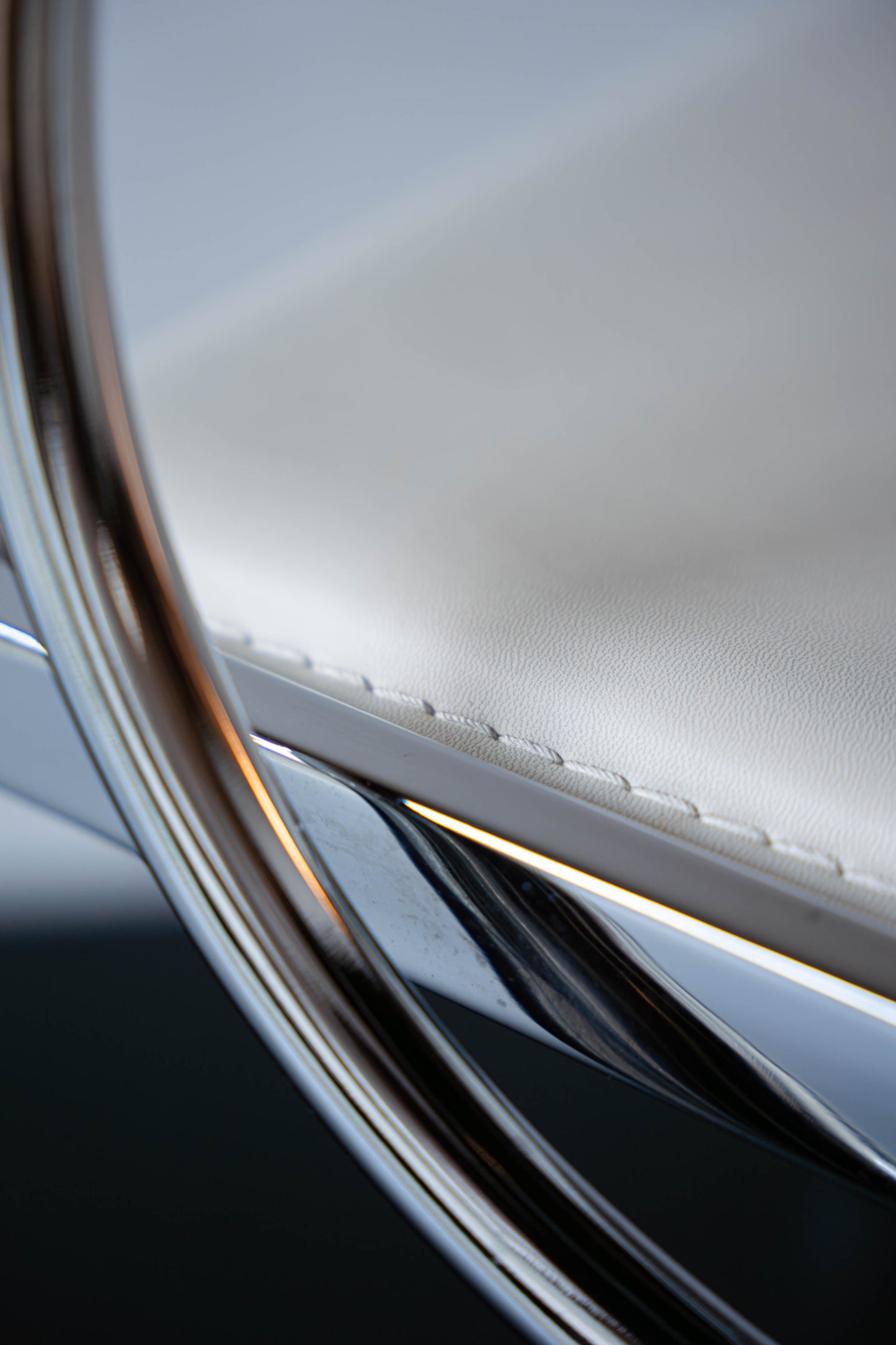 Postmodern tubular chrome chairs (2 chairs available)
