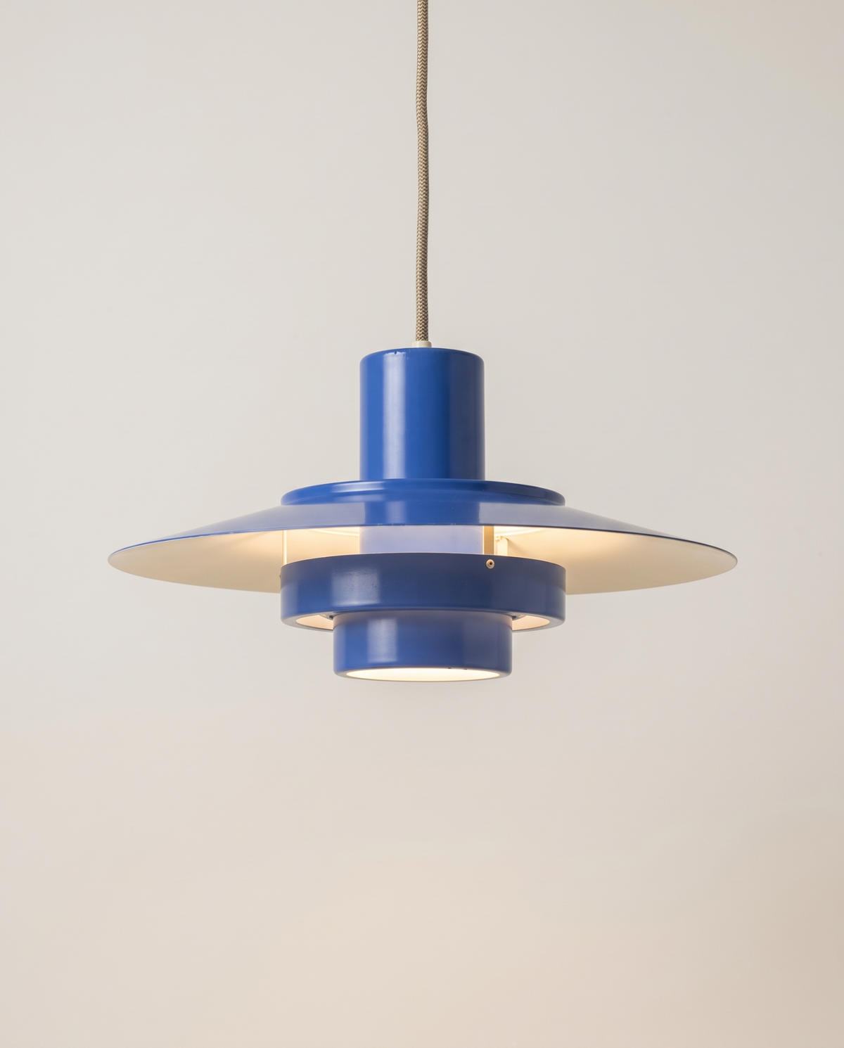 Blue aluminium Falcon pendant by Fog & Mørup