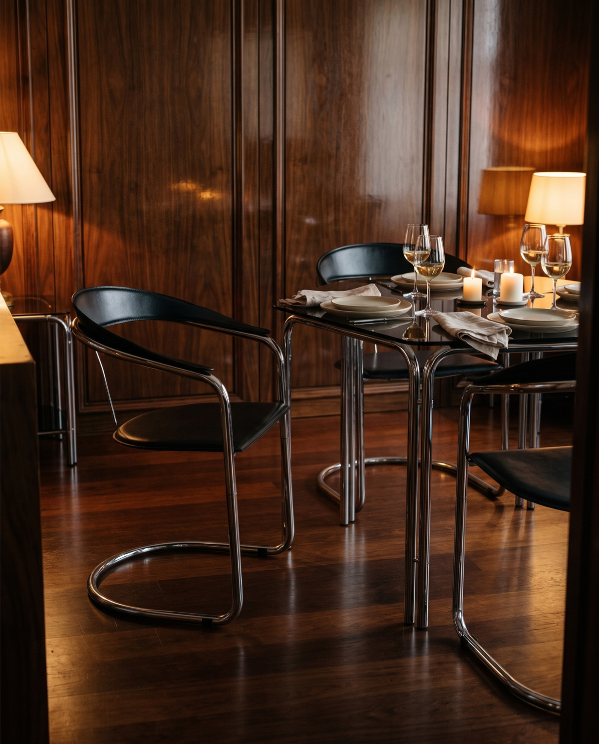 Arrben Canasta chairs in dining room setting