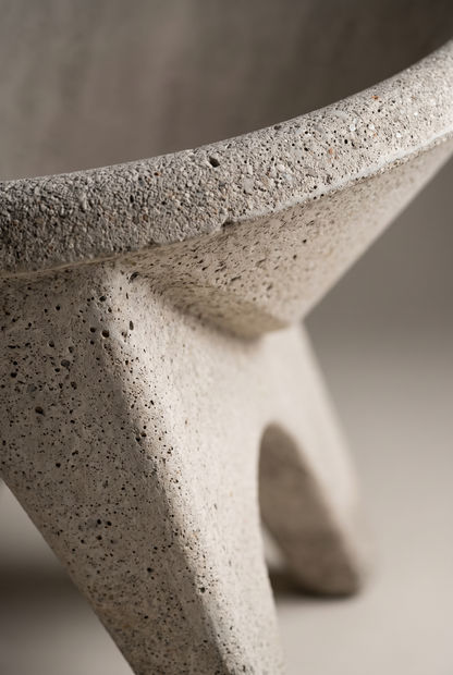 Set de grădină Sphere din beton: masă și 4 scaune – imagine 5
