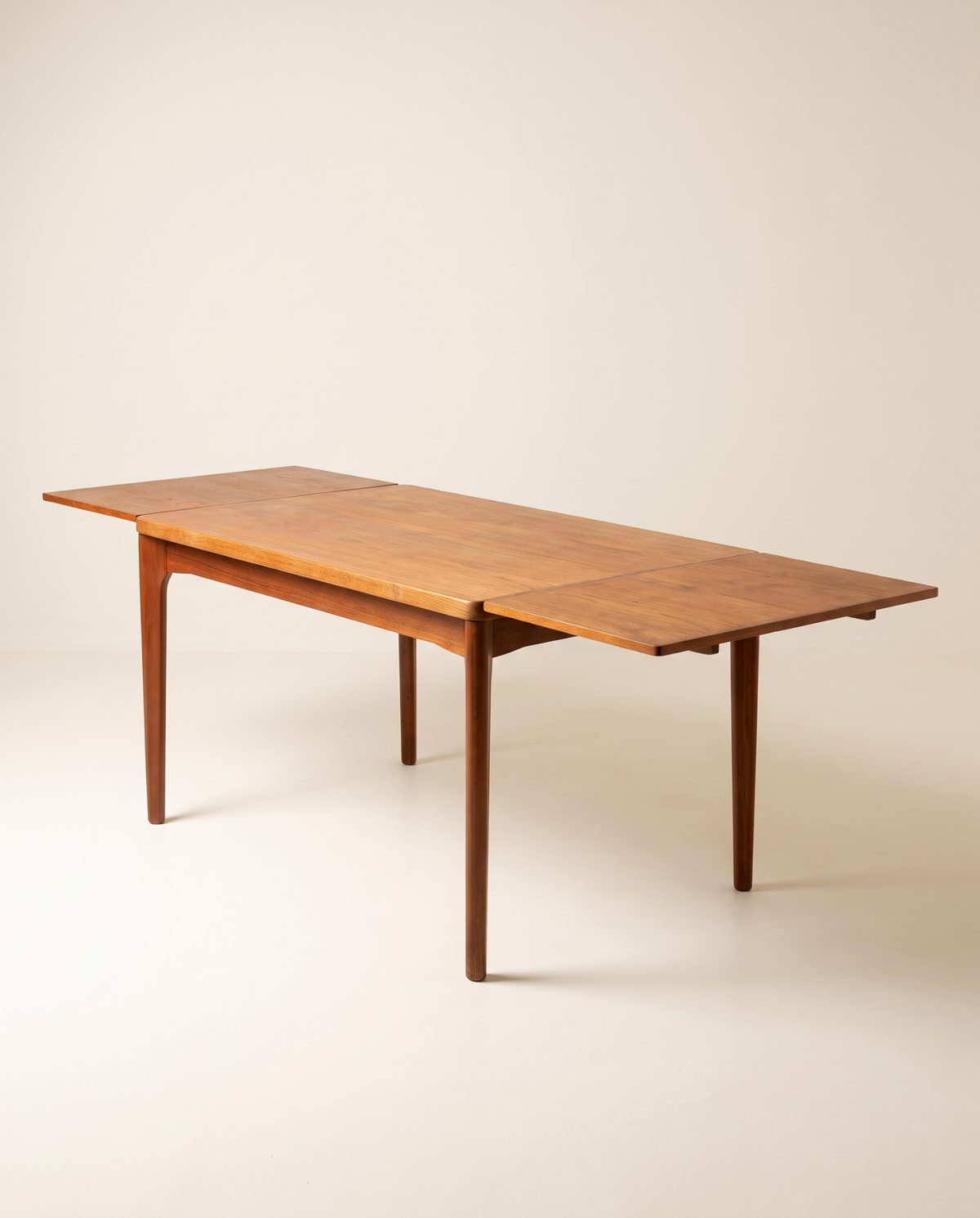 Detail of teak drop-leaf dining table, Denmark, 1960s