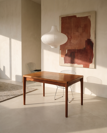 Masă extensibilă din tec Vejle, atribuită lui Henning Kjærnulf – imagine 8