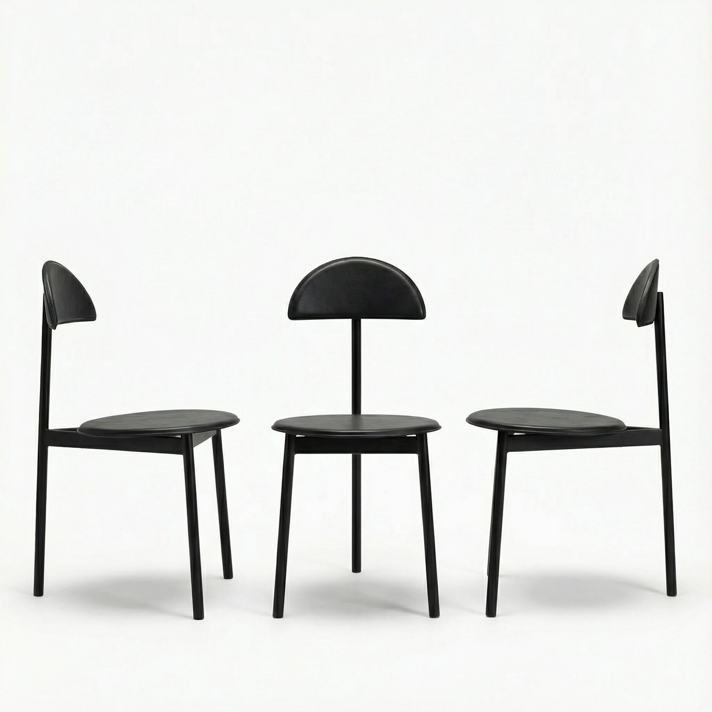 Set of 3 Mid-Century Modern Dining Chairs by Linea Veam, Italy