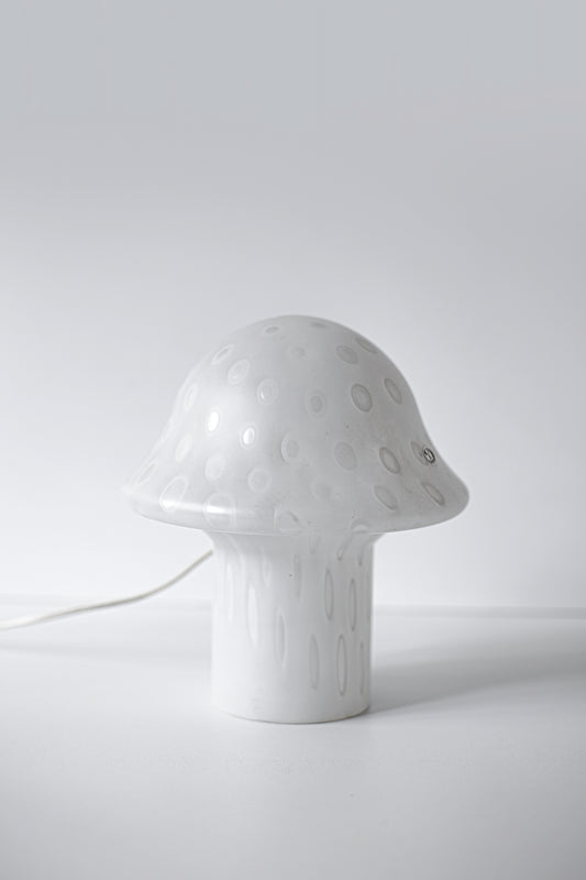 Vintage glass mushroom lamp by Peill and Putzler, Germany 1970s