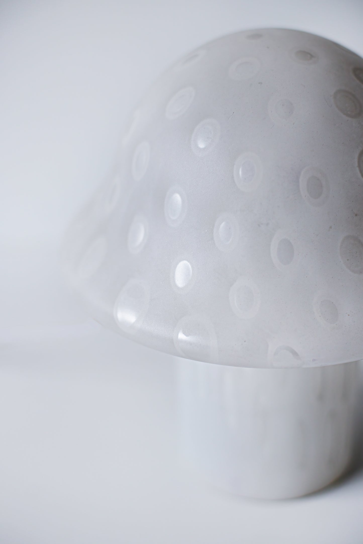 Vintage glass mushroom lamp by Peill and Putzler, Germany 1970s