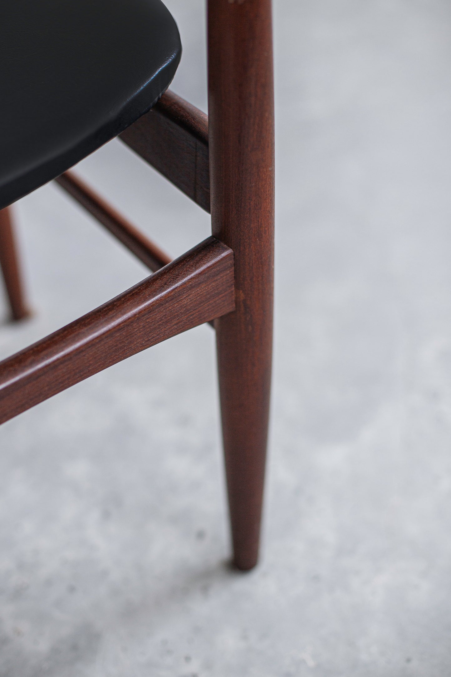 Set of four Teak chairs by Arne Vodder for Dyrlund Denmark 1960s