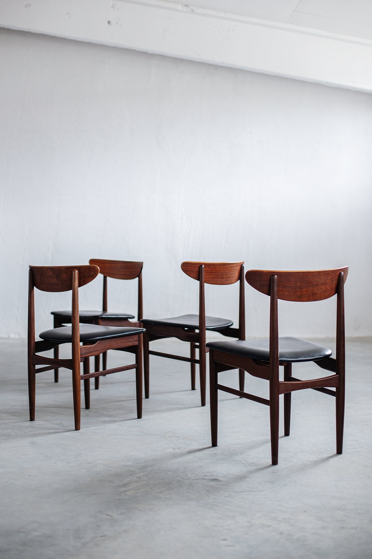 Set de 4 scaune Arne Vodder pentru Dyrlund din tec