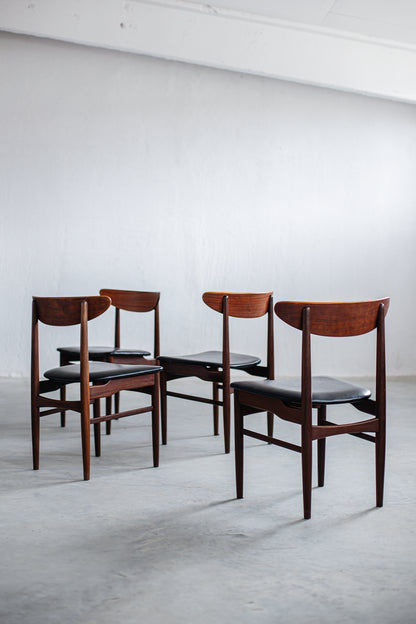 Set de 4 scaune Arne Vodder pentru Dyrlund din tec
