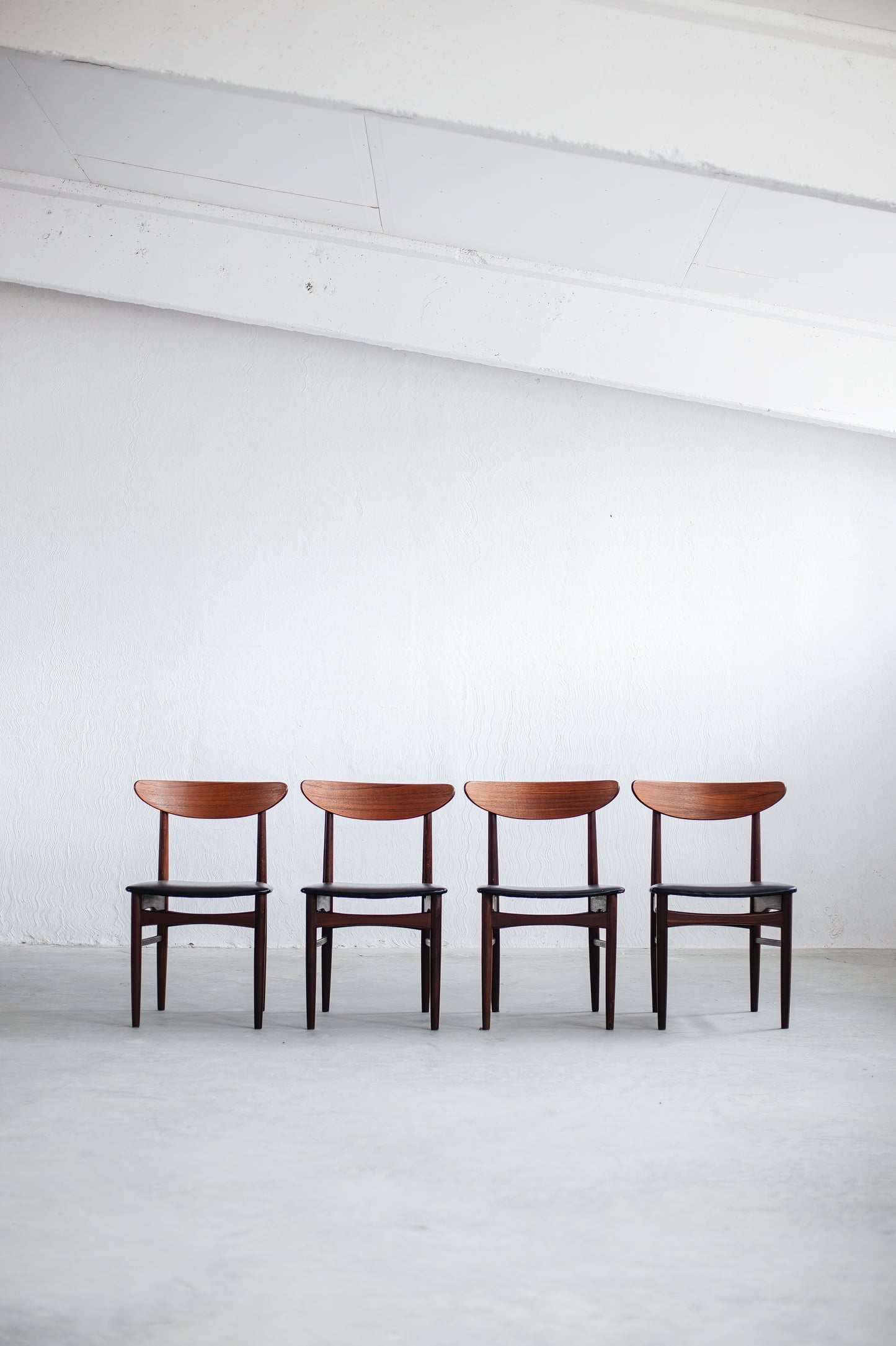 Set of four Teak chairs by Arne Vodder for Dyrlund Denmark 1960s