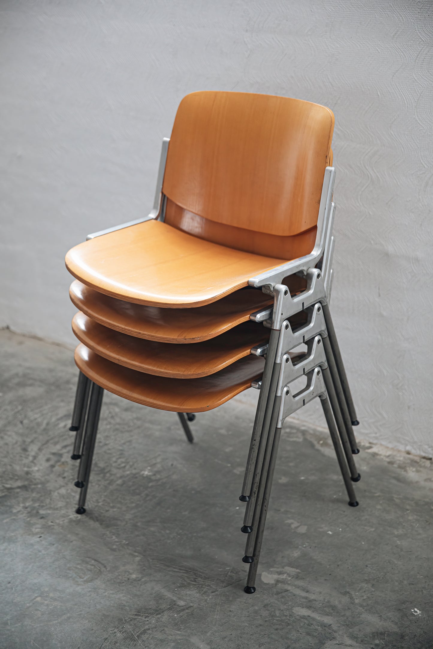 DSC 106 chair in Beech by GIANCARLO PIRETTI for ANONIMA CASTELLI, 1965