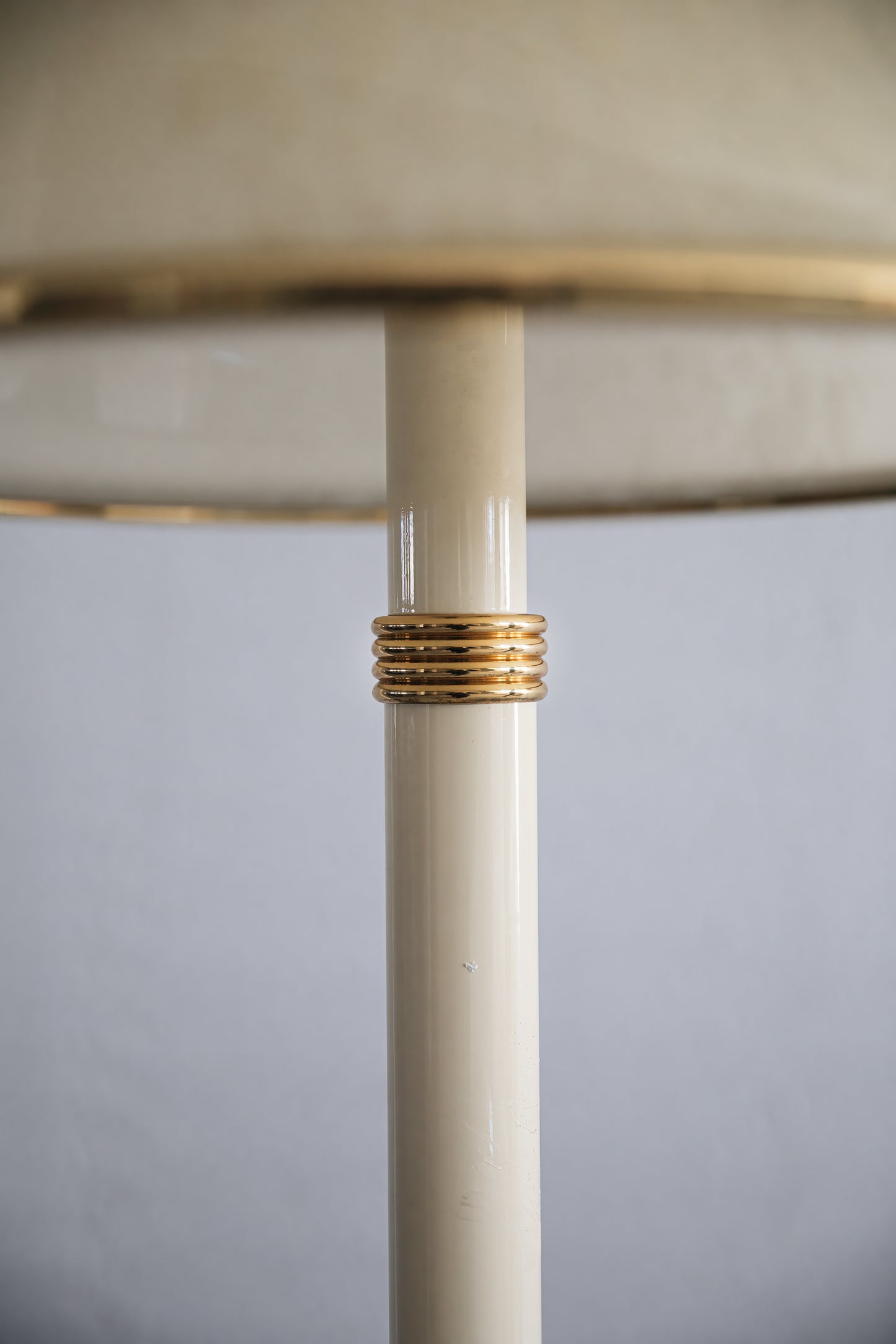 F. Fabbian Floor Lamp, Murano Glass and Brass