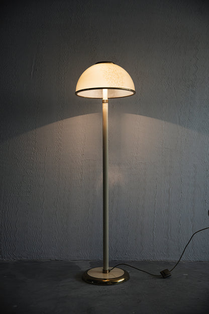 Lampadar F. Fabbian din sticlă Murano și alamă, 1984 – imagine 5