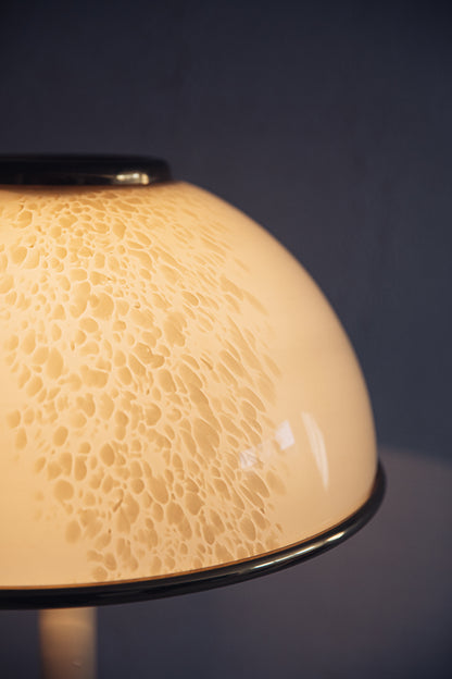 Lampadar F. Fabbian din sticlă Murano și alamă, 1984 – imagine 2